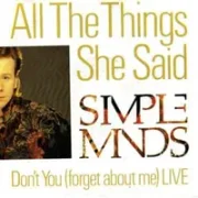 All the things she said - Simple minds