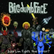 Blood red head on fire - Big dumb face