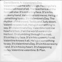 Valentine's Day - David Bowie